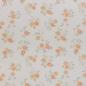Preview: Baumwolldruck kleine Blüten Orange auf Natur Tumba by Swafing